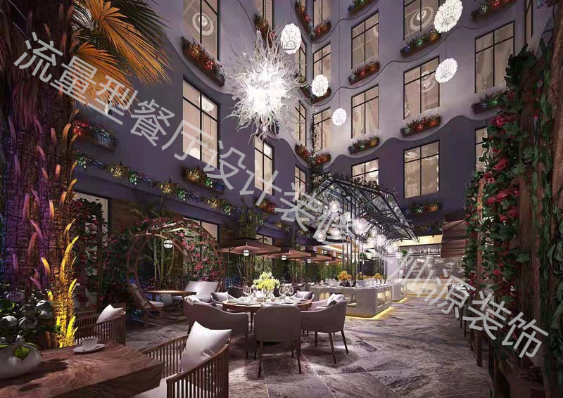 水泥工業(yè)風餐廳設計裝修效果圖—燦源裝飾
