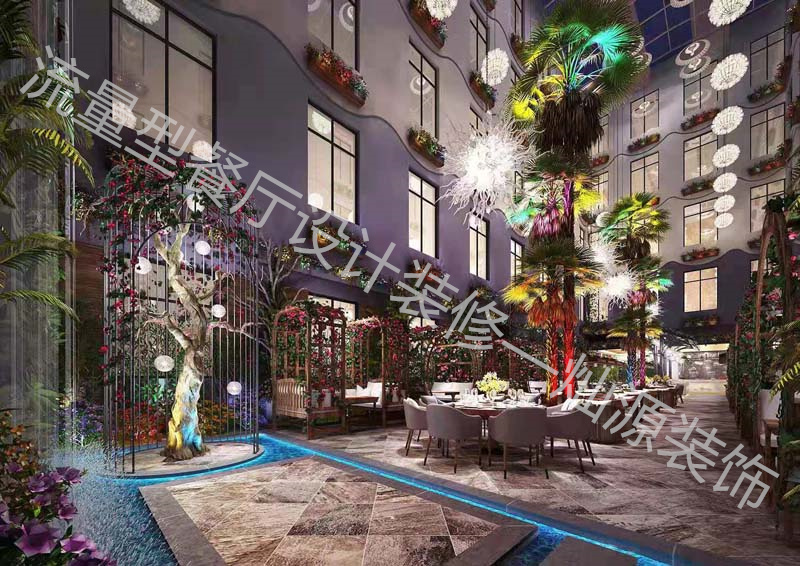 水泥工業(yè)風餐廳設計裝修效果圖—燦源裝飾