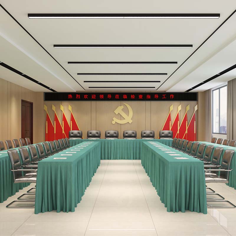 “特色定制、簡約大氣”——中建西部南寧會議室餐廳設(shè)計裝修案例-燦源裝飾