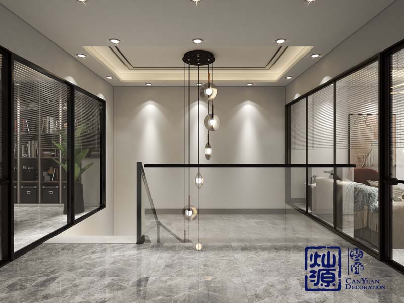 loft辦公室設(shè)計裝修效果圖之樓梯—燦源裝飾