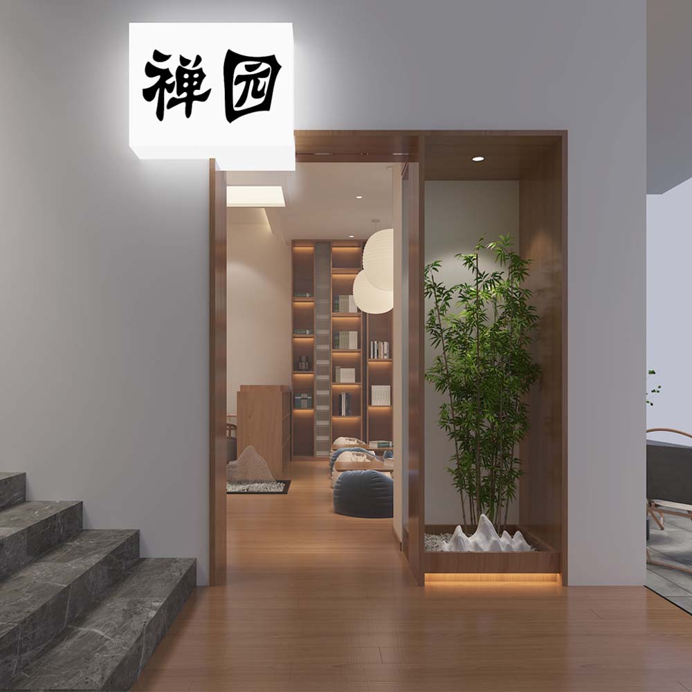 “副業(yè)多樣化經(jīng)營，接待賺錢兩不誤”——130平茶館設(shè)計裝修案例-燦源裝飾